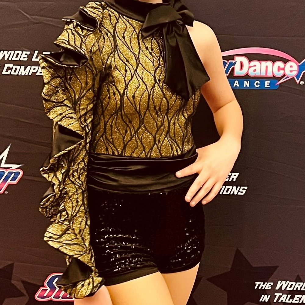 Weissman Gold and Black Dance Costume